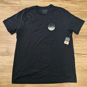 Aloha XCHNG Kauai Hawaii Mens Black Surf T Shirt 2XL